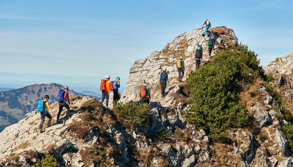 Wandergruppe Bergwandern Grattour im Allgäu | © DAV Wuppertal / Stefan Strunk