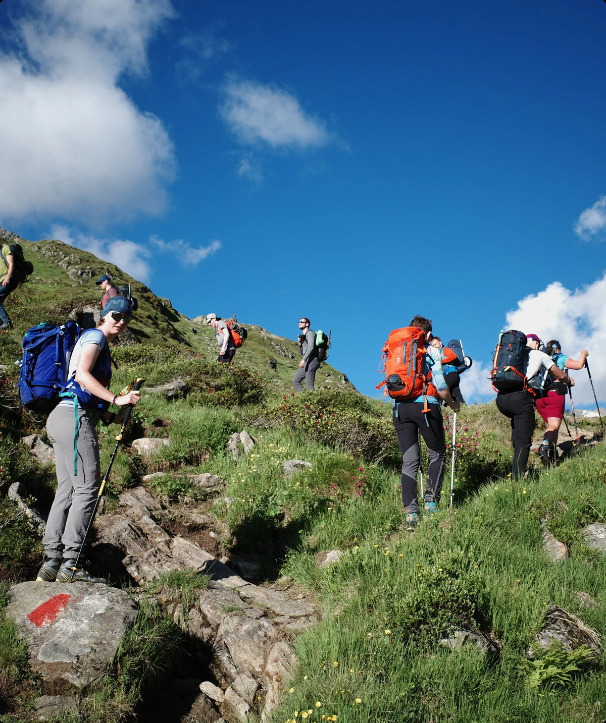 Wandergruppe Bergwandern | © DAV Wuppertal / Simeon Kremzow-Tennie