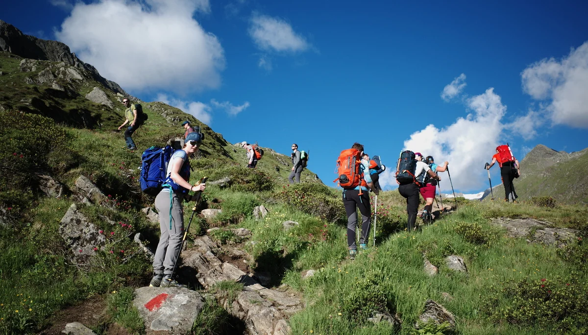 Wandergruppe Bergwandern | © DAV Wuppertal / Simeon Kremzow-Tennie