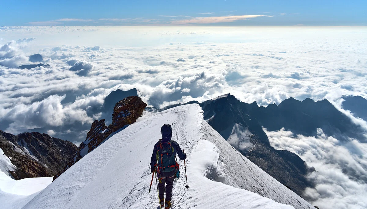 Hochtour Bergsteigergruppe Wallis | © DAV Wuppertal / Stefan Strunk