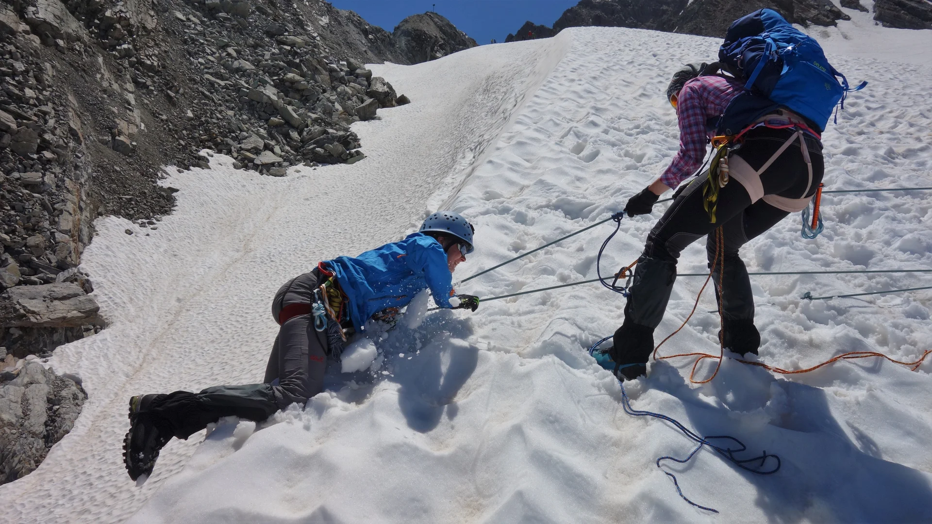 Bergsport Eis - Sonderkurs Spaltenbergung | © DAV Wuppertal / Stefan Strunk