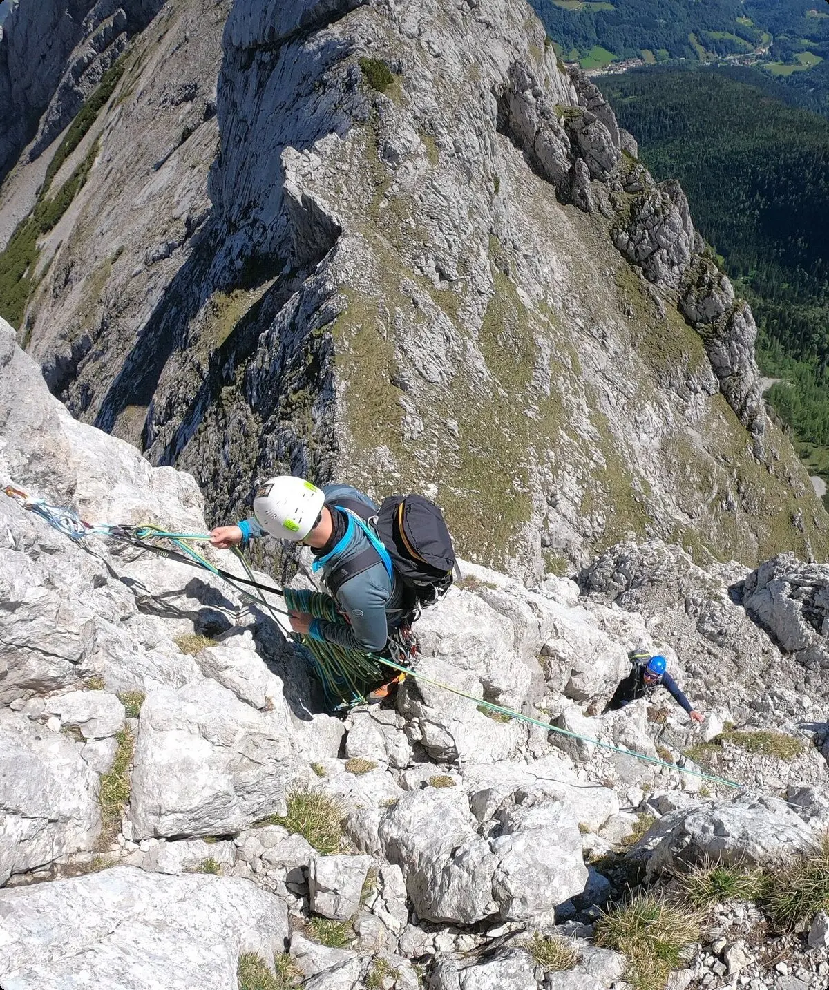 Klettern in Seilschaft - Alpines Felsklettern | © DAV Wuppertal / Stefan Strunk