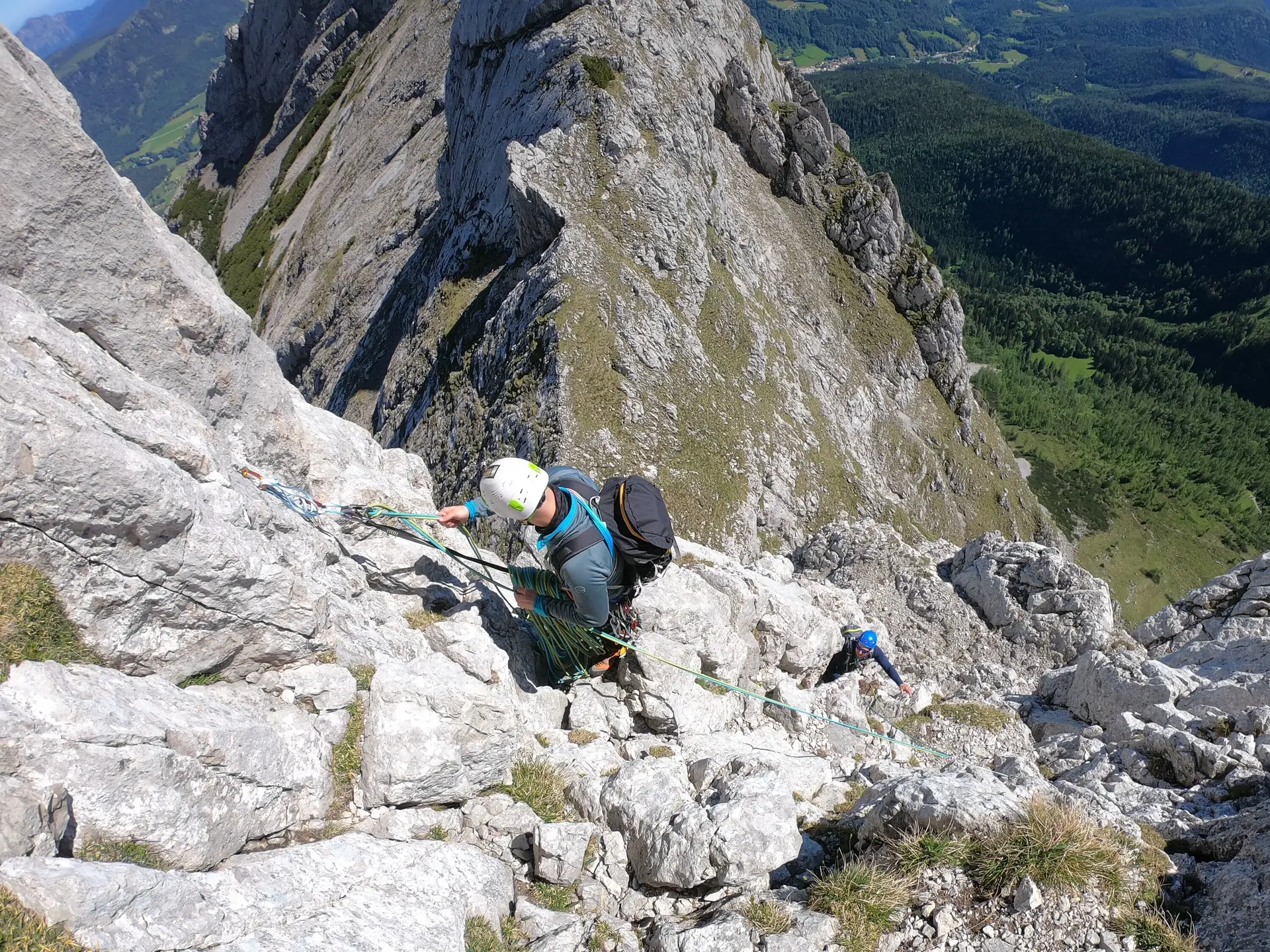 Klettern in Seilschaft - Alpines Felsklettern | © DAV Wuppertal / Stefan Strunk