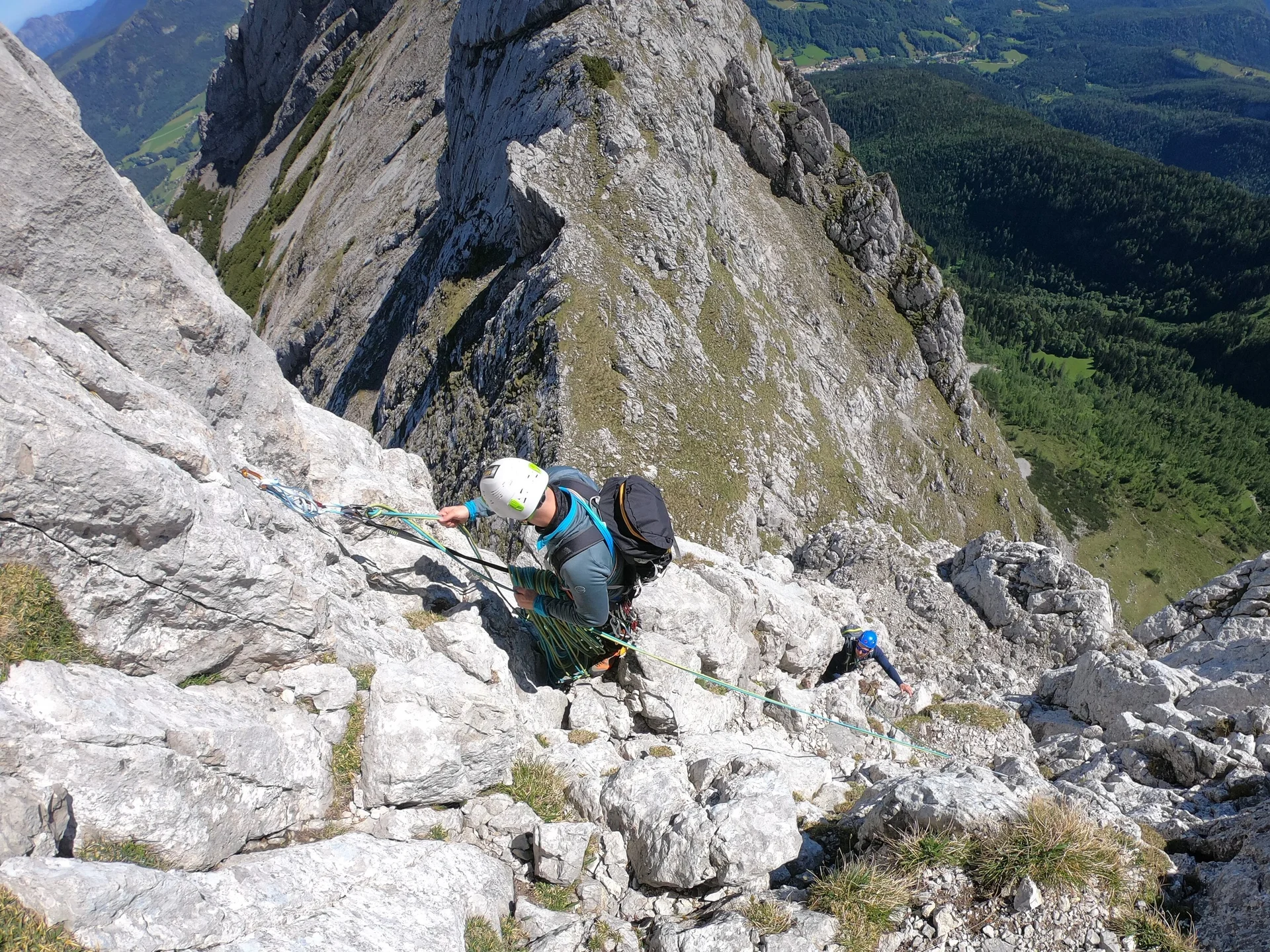 Klettern in Seilschaft - Alpines Felsklettern | © DAV Wuppertal / Stefan Strunk