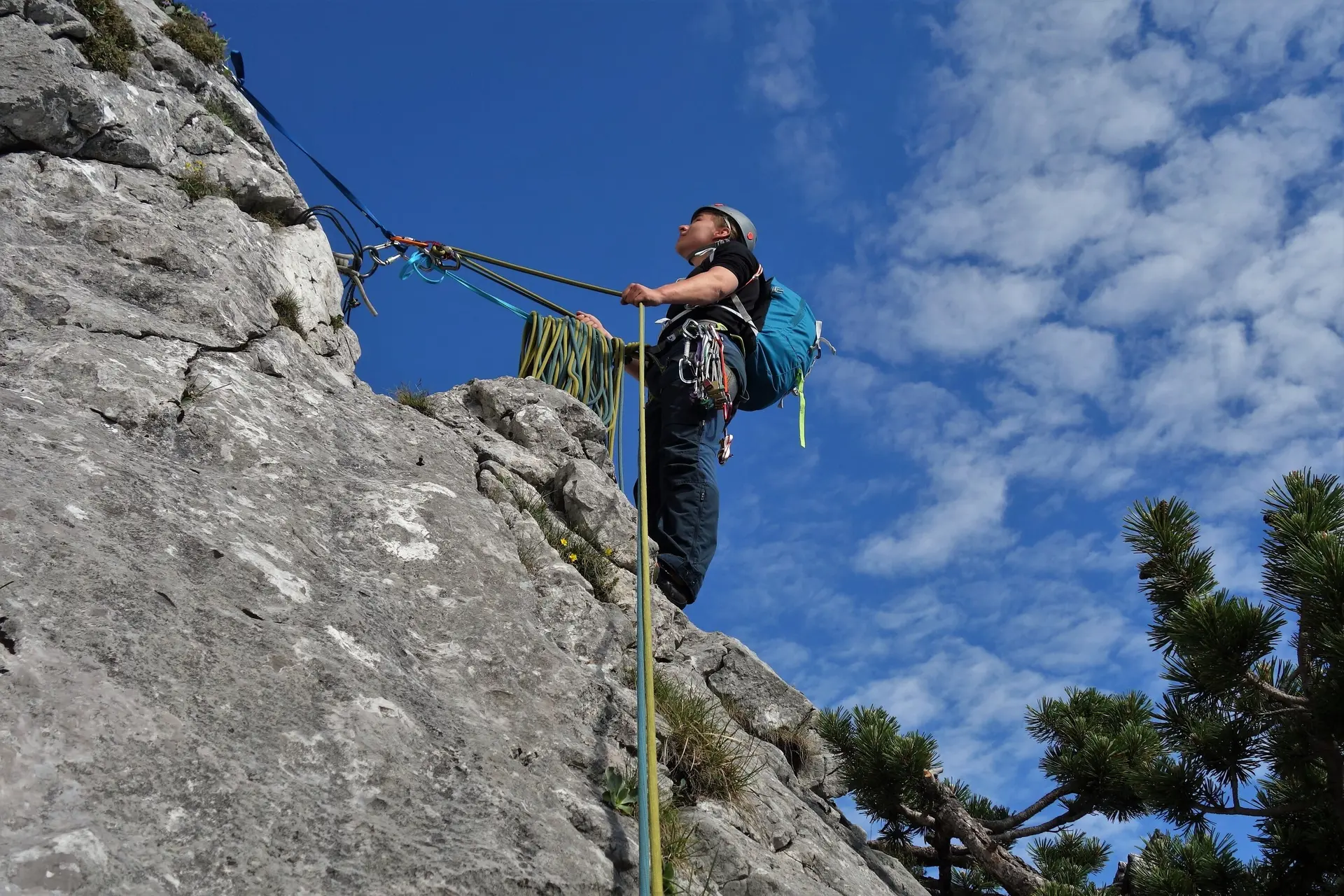 Klettern in Seilschaft - Alpines Felsklettern | © DAV Wuppertal / Stefan Strunk