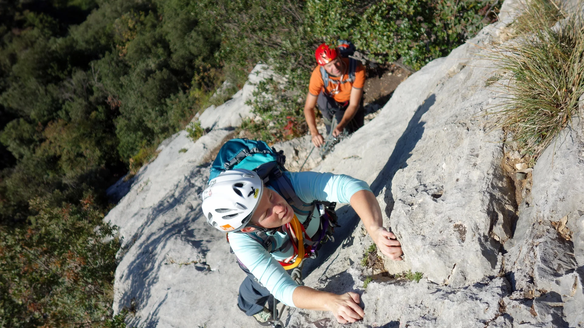 Klettern in Seilschaft - Alpines Felsklettern | © DAV Wuppertal / Stefan Strunk