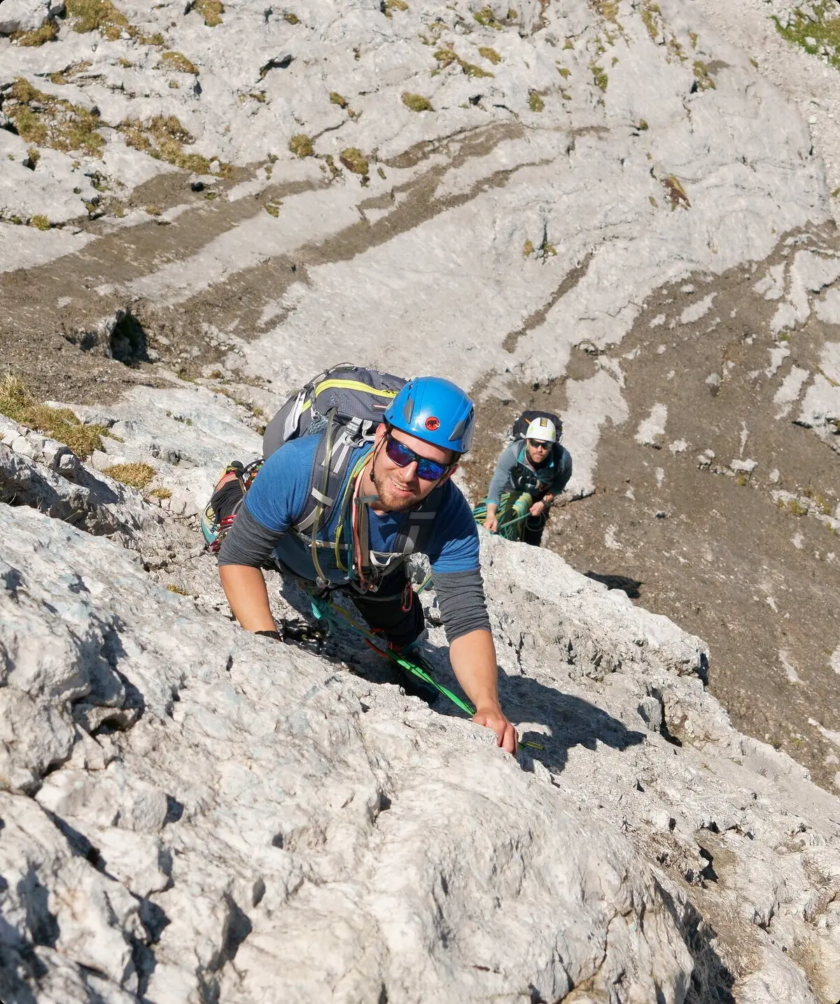 Klettern in Seilschaft - Alpines Felsklettern | © DAV Wuppertal / Stefan Strunk