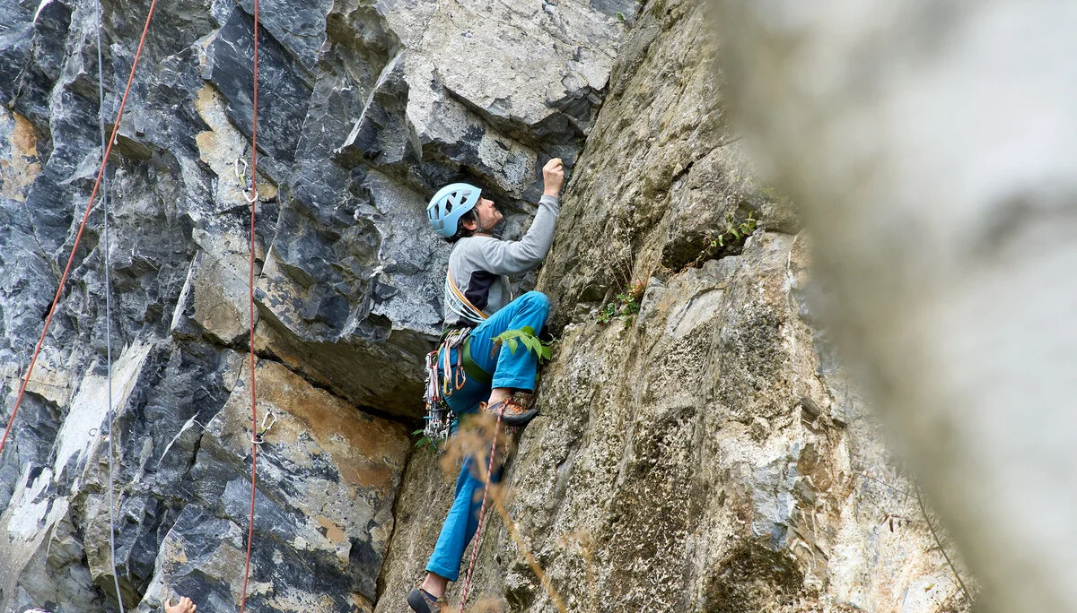 Sportklettern im heimischen Klettergarten | © DAV Wuppertal / Stefan Strunk