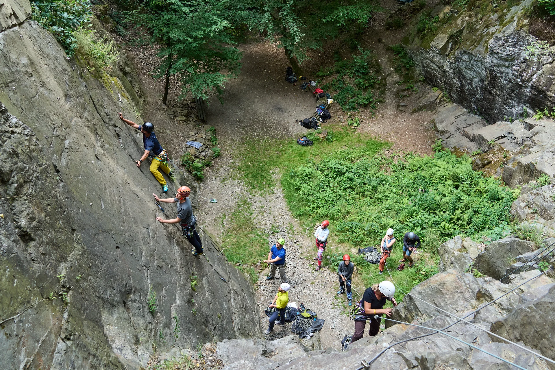 Grundkurs Felsklettern - Von der Halle an den Fels | © DAV Wuppertal/Stefan Strunk