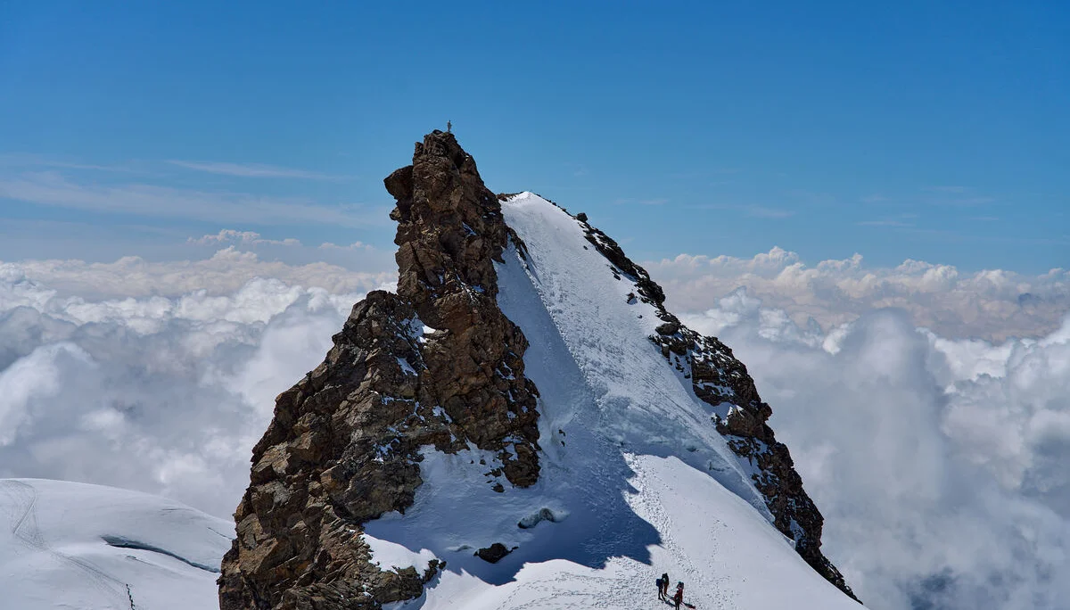 Schwarzhorn mit Eisflanke | © DAV Wuppertal/Stefan Strunk