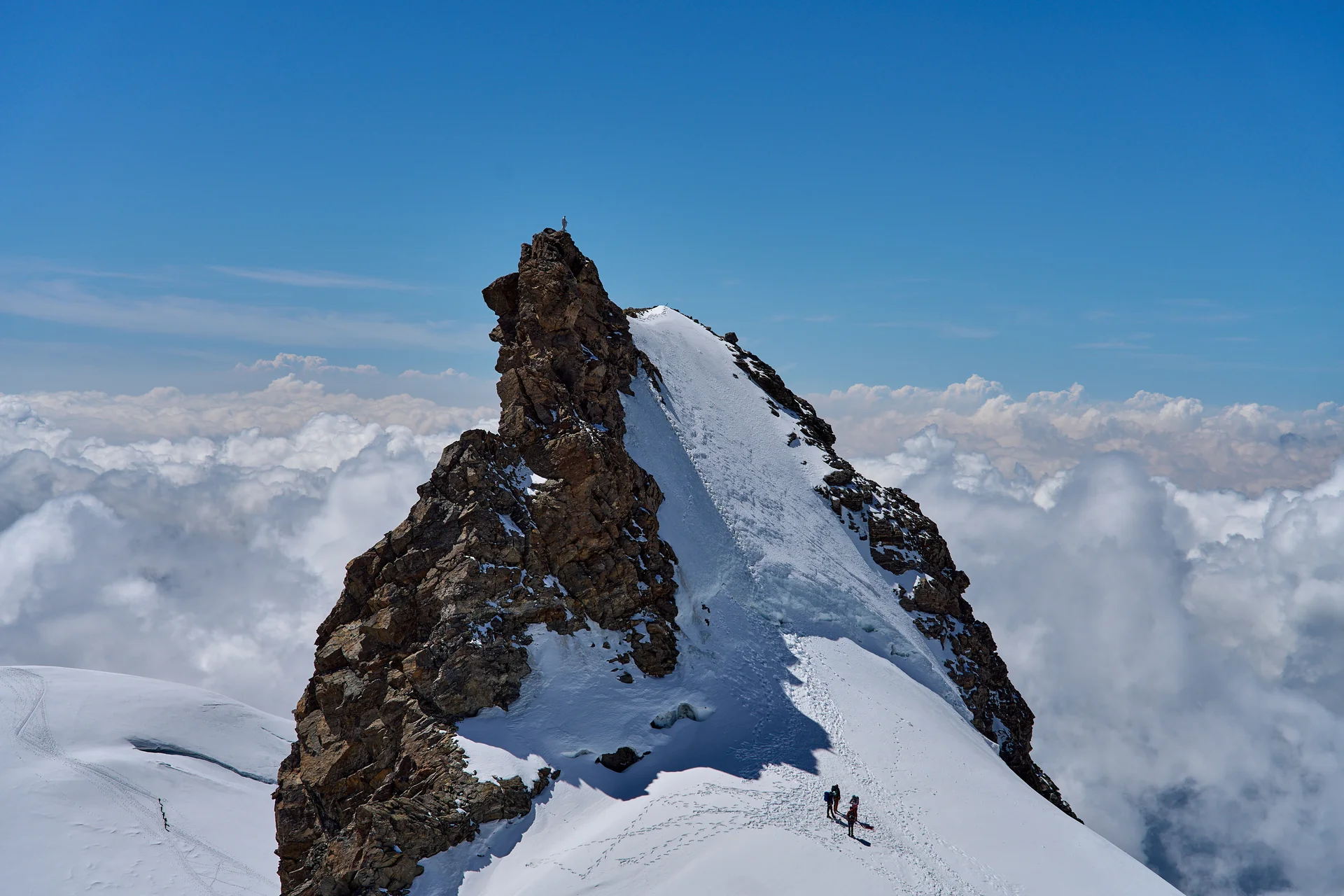 Schwarzhorn mit Eisflanke | © DAV Wuppertal/Stefan Strunk