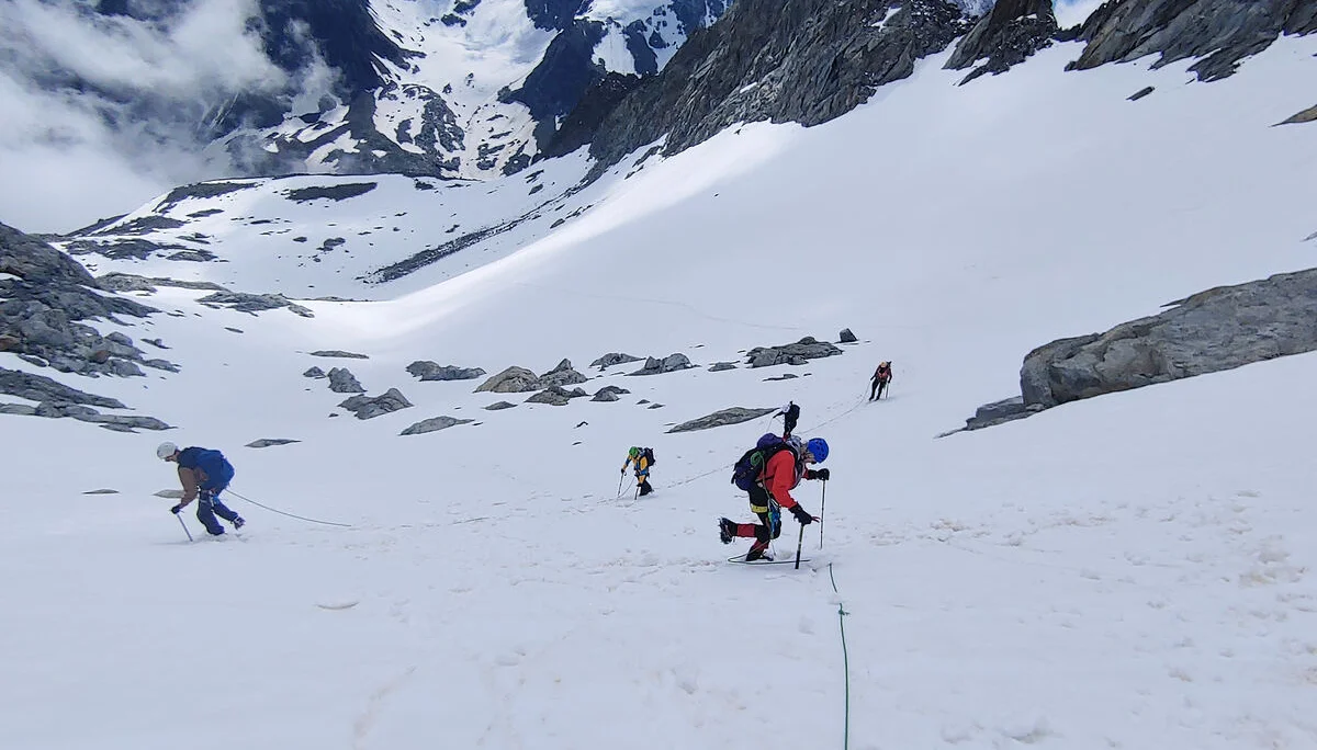Aufstieg zum Vorderen Wilden Turm | © DAV Wuppertal/Stefan Strunk