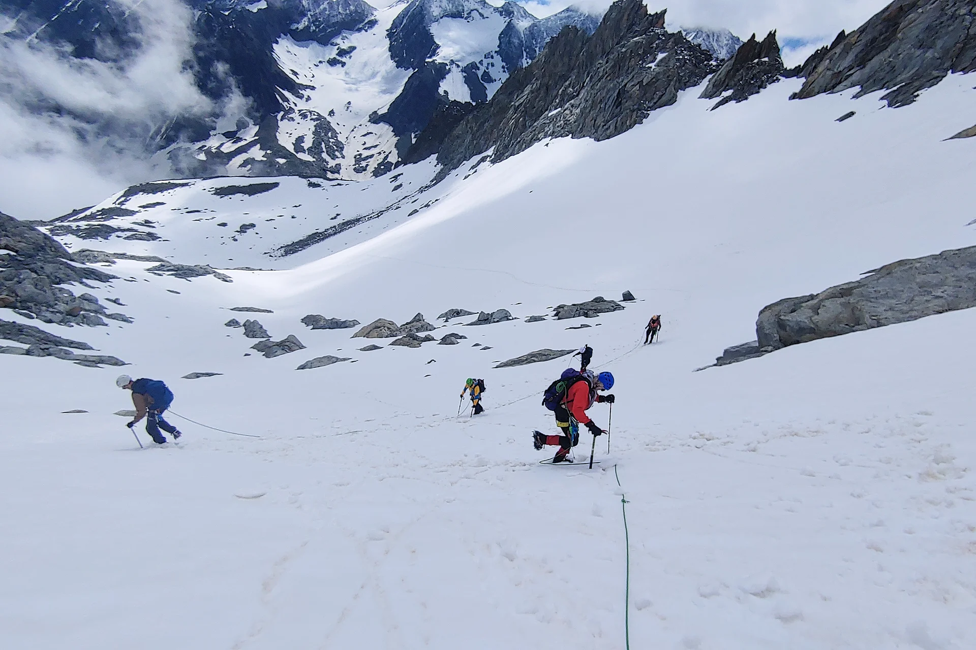 Aufstieg zum Vorderen Wilden Turm | © DAV Wuppertal/Stefan Strunk