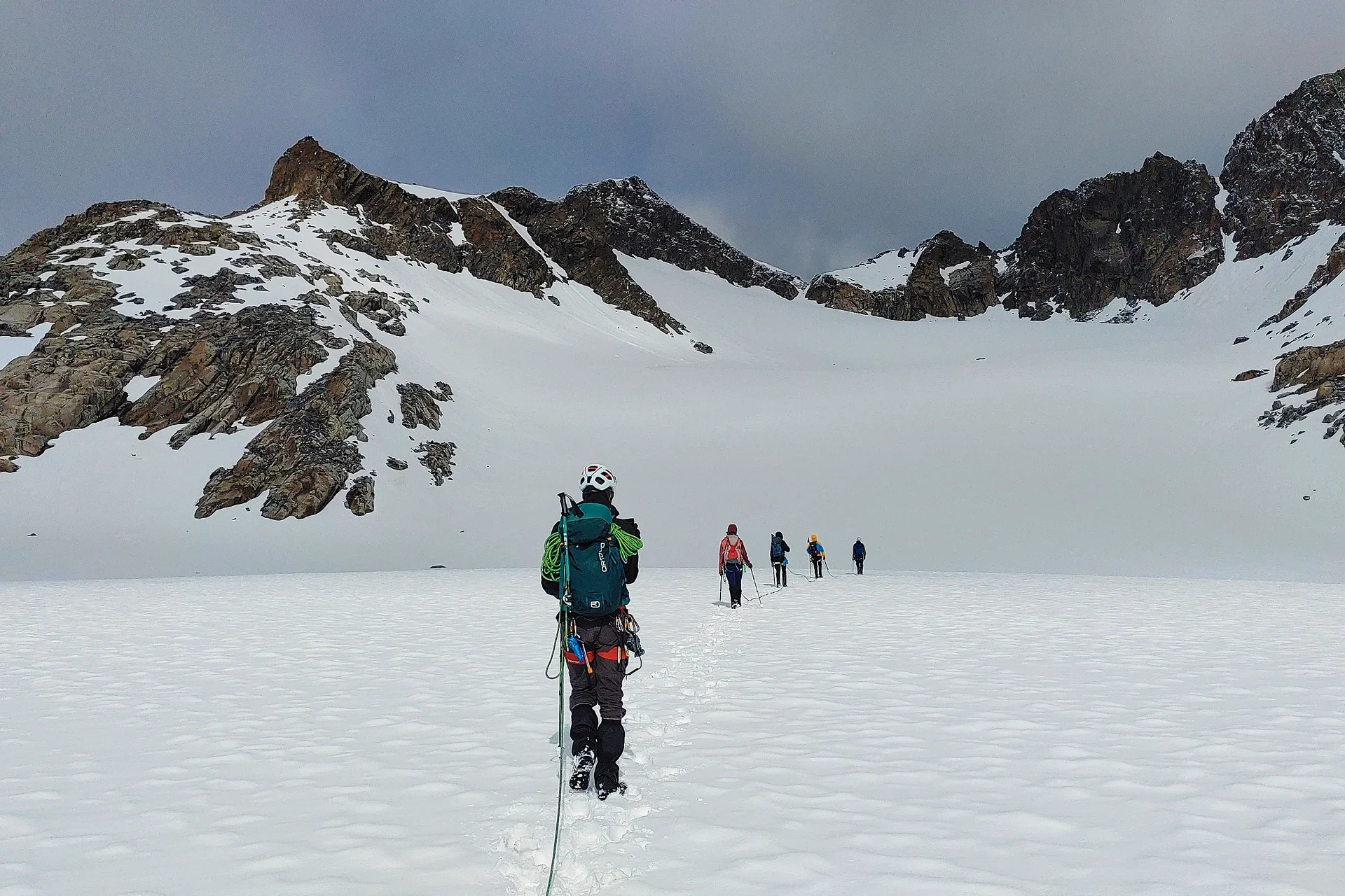 Seilschaften auf dem Lüsener Ferner | © DAV Wuppertal/Stefan Strunk