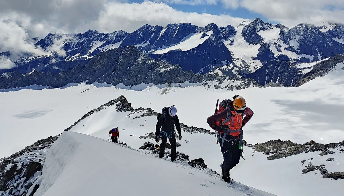 Aufstieg mit Panoramasicht | © DAV Wuppertal/Stefan Strunk