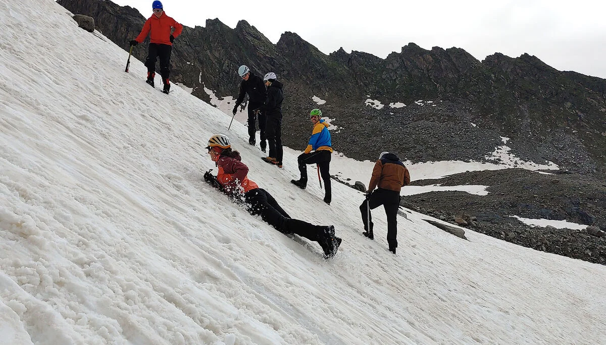 Sturzübungen | © DAV Wuppertal/Stefan Strunk