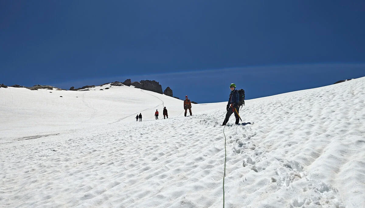 Seilschaft auf dem Berglasferner | © DAV Wuppertal/Stefan Strunk