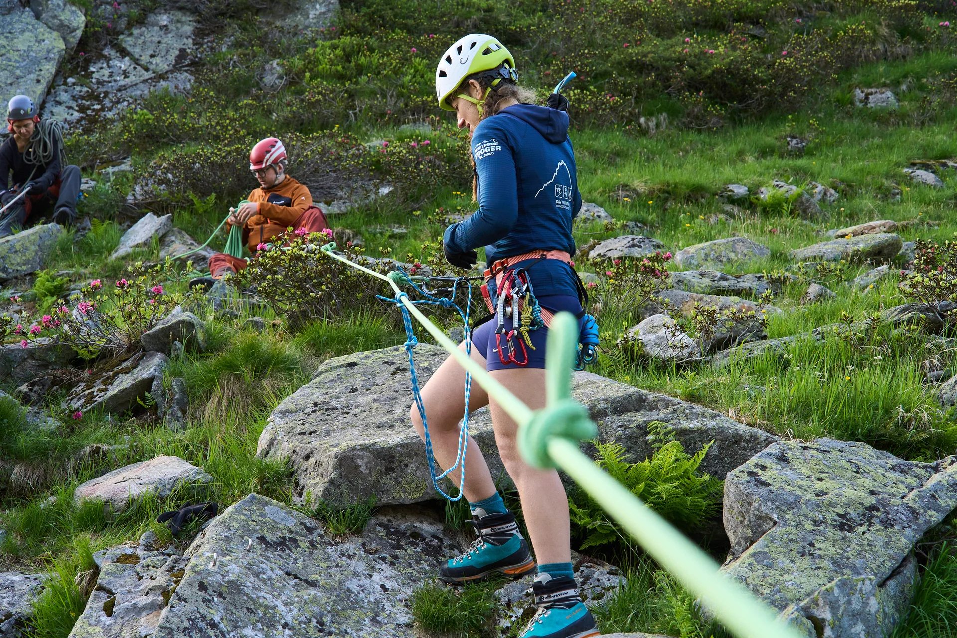 Ausbildung Spaltenbergung | © DAV Wuppertal/Stefan Strunk