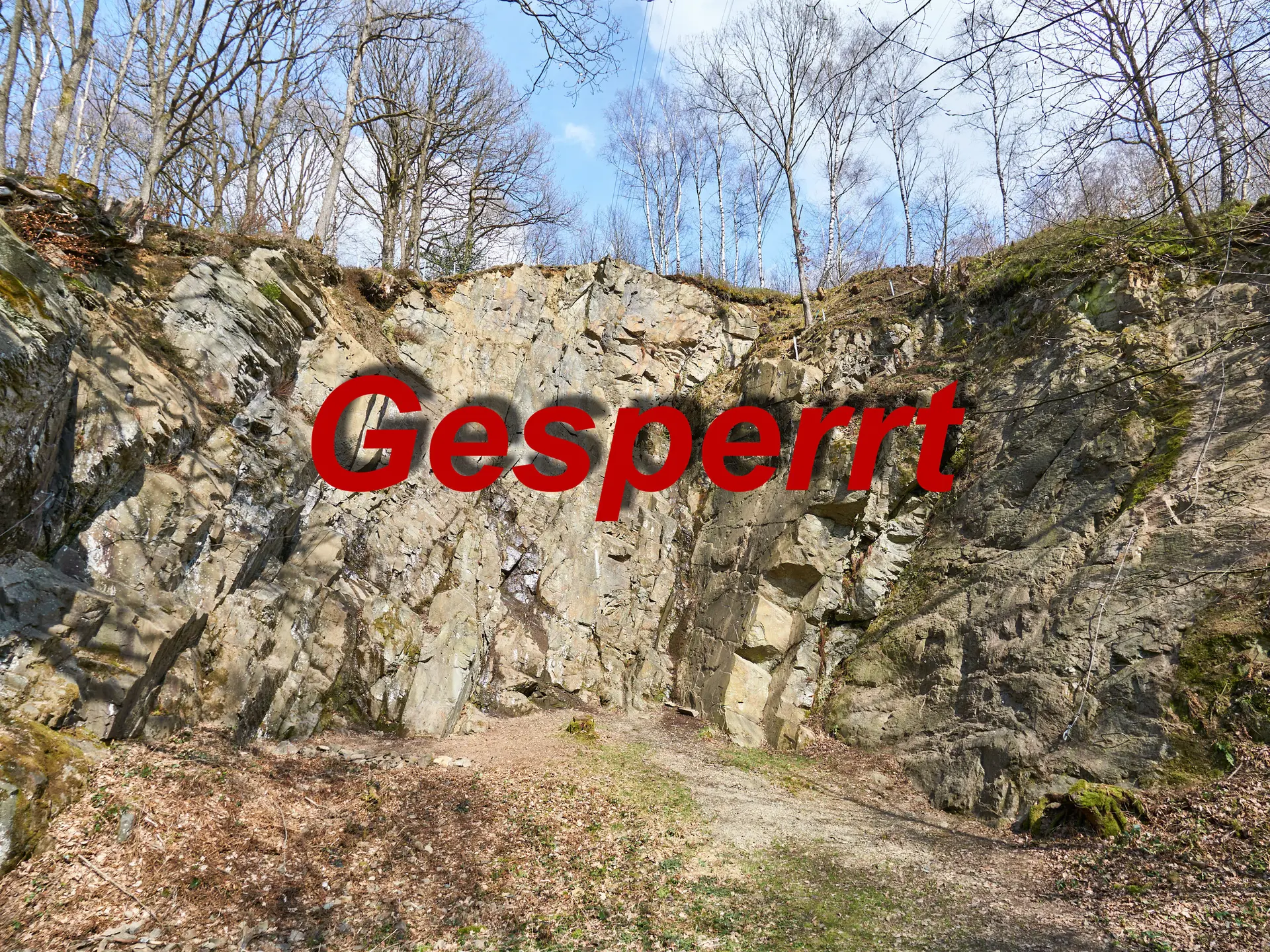 Klettergarten vorübergehend gesperrt | © DAV Wuppertal