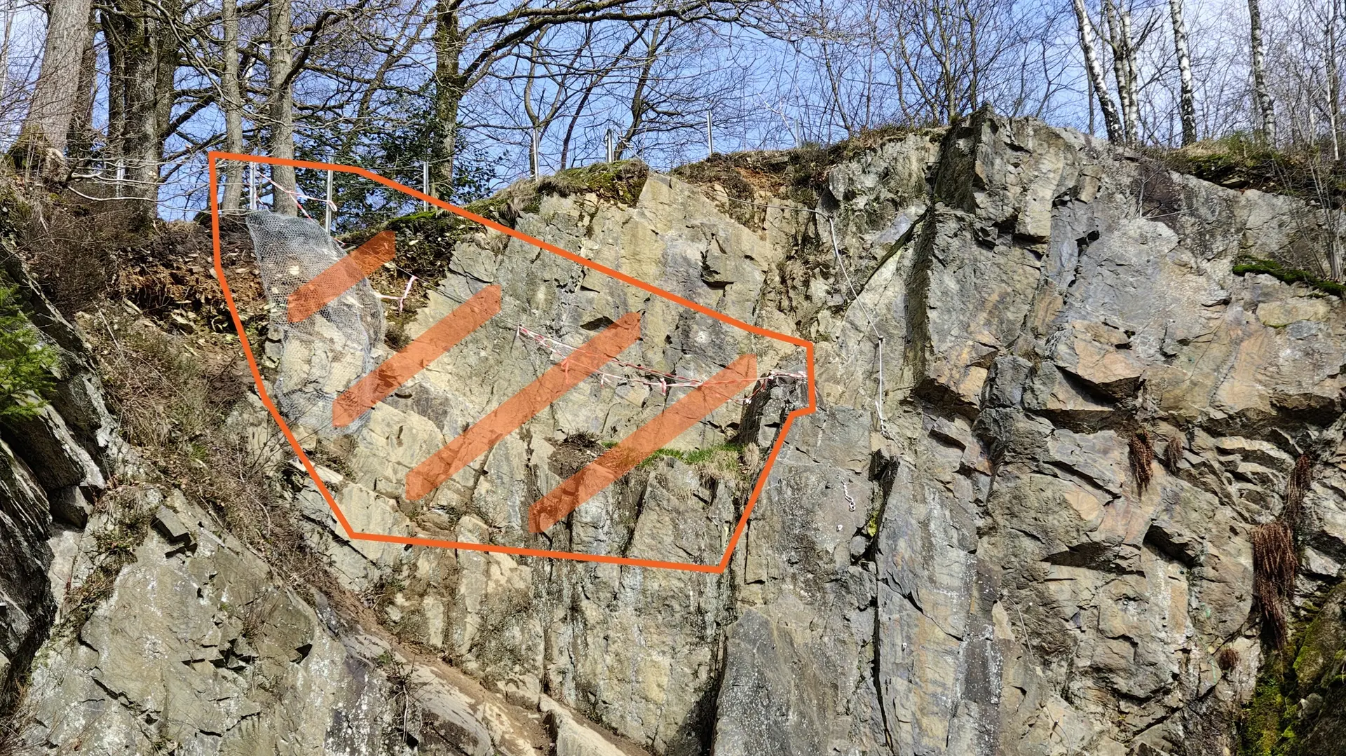 Klettersteigausstieg gesperrt | © DAV Wuppertal