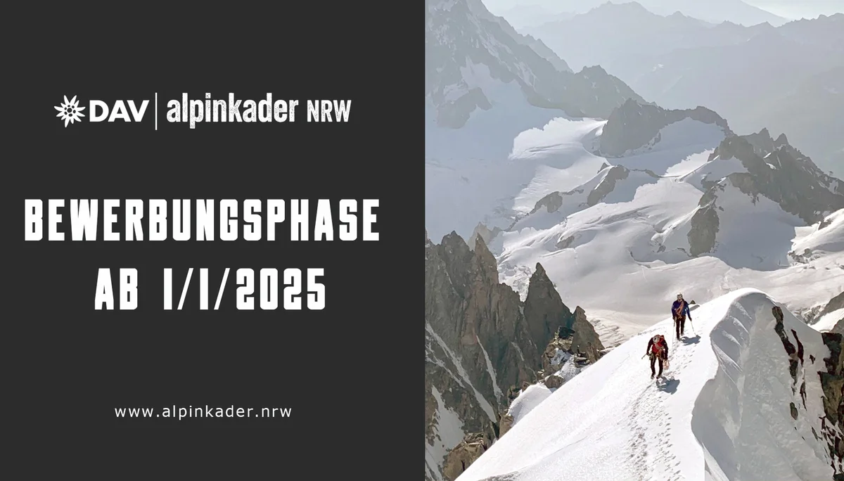 Alpinkader NRW Bewerbung 2025 | © DAV Alpinkader NRW