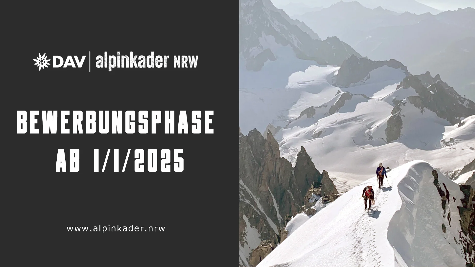 Alpinkader NRW Bewerbung 2025 | © DAV Alpinkader NRW