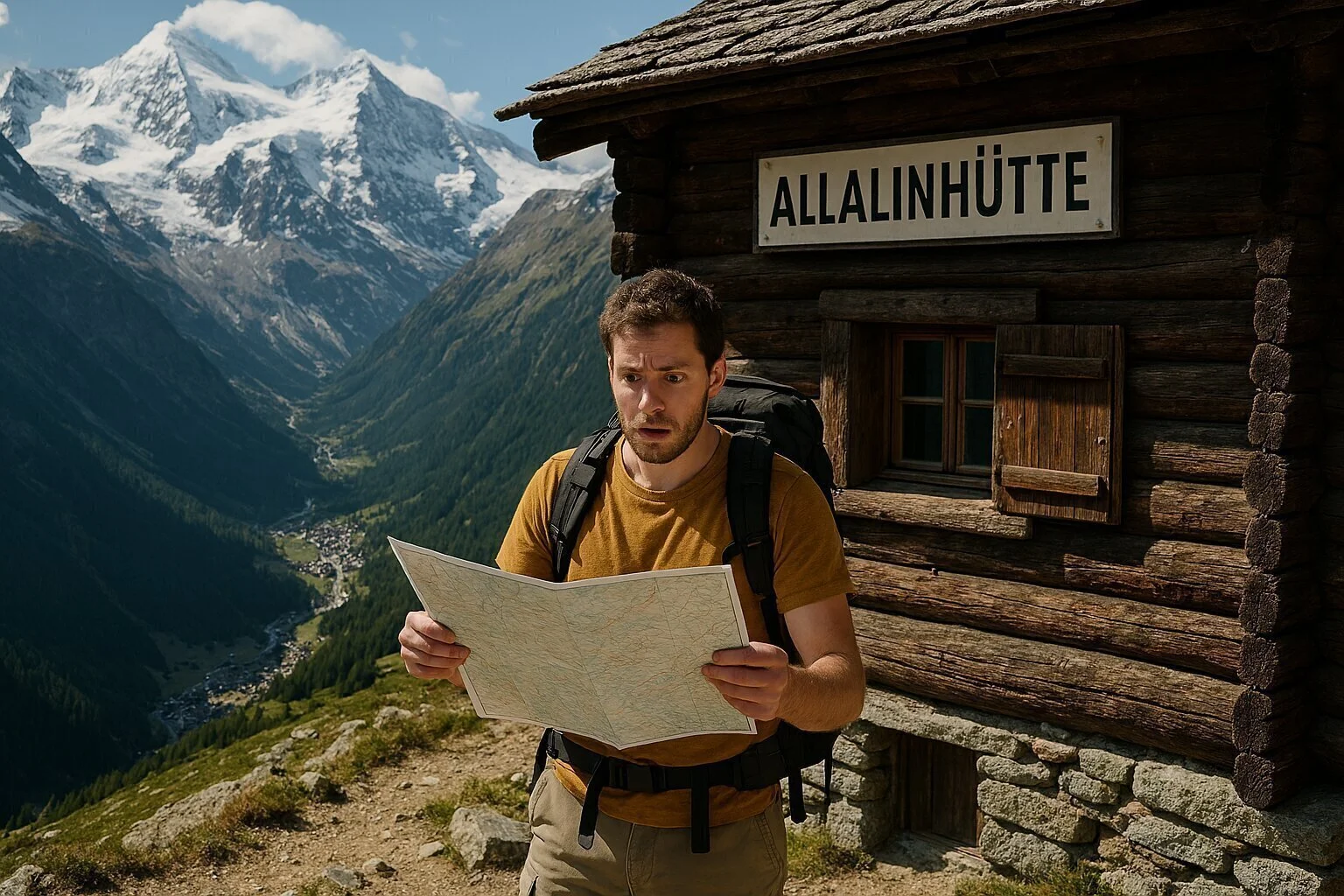 Allalinhütte - generated with AI - Copilot | © DAV Wuppertal / Stefan Strunk / generated with AI