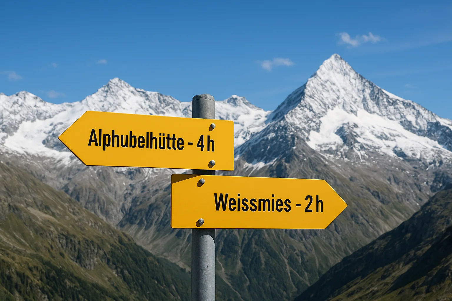 Wegweiser - generated with AI - ChatGPT | © DAV Wuppertal / Stefan Strunk / generated with AI