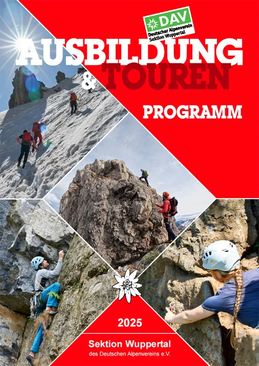Ausbildungs- und Tourenprogramm 2025 | © DAV Wuppertal/Michael Friedrichs