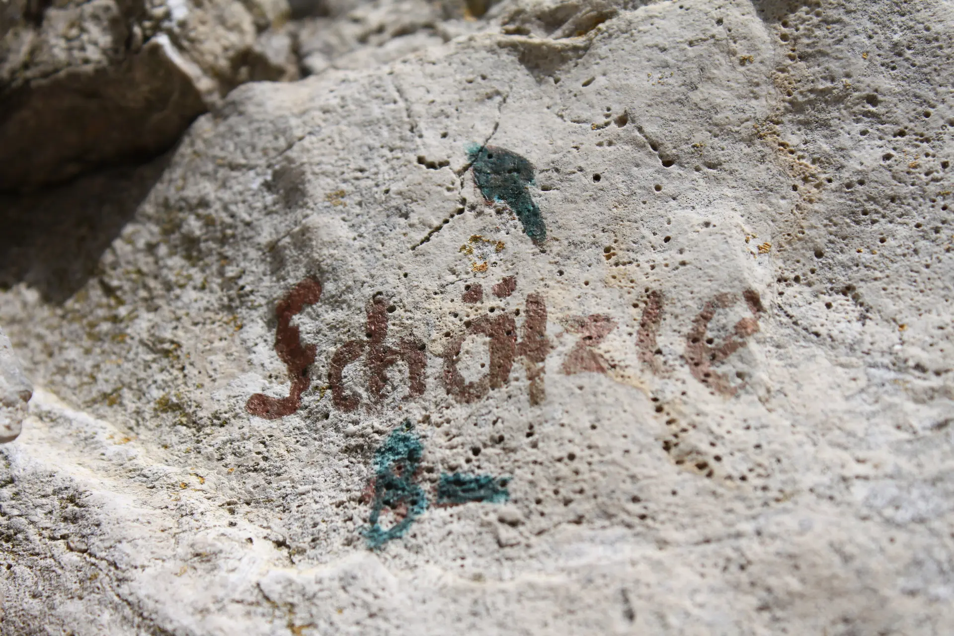 Routenname "Schätzle" am Reußenstein, Schwäbische Alb. | © DAV/Steffen Reich